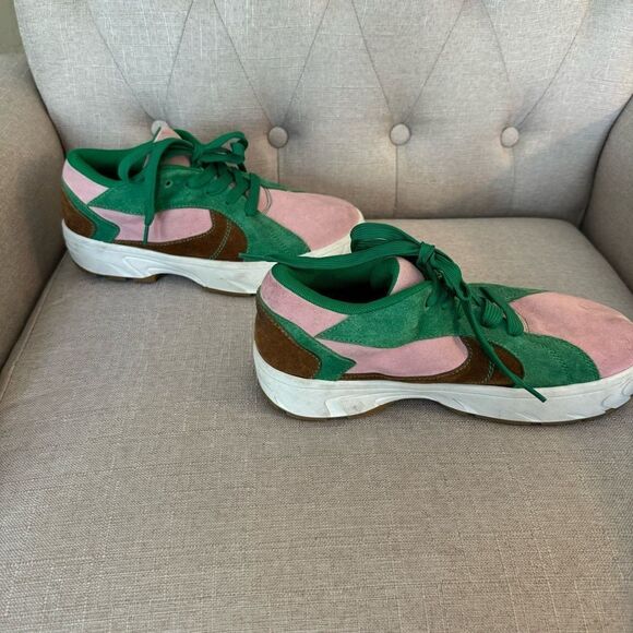 JEFFREY CAMPBELL Limit Platform Sneakers in Green / Pink, Sise 8 - Picture 3 of 10